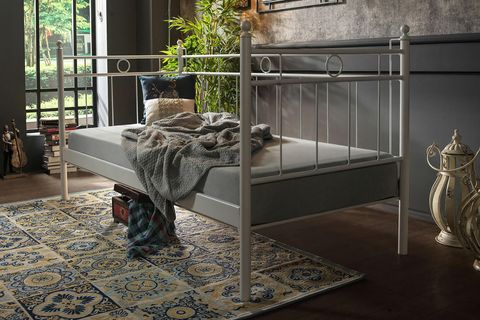 ALPAS DAYBED METAL KARYOLA, BEYAZ, 90X200
