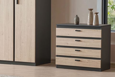 PANNA YATAK ODASI TAKIMI, BAZALI, SÜRGÜ KAPAKLI