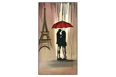 PARİSTEKİ ÇİFT ORİJİNAL YAĞLI BOYA TABLO