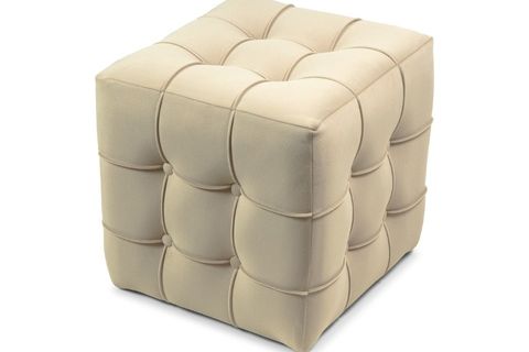 PUFİX KAPİTONELİ KARE PUF, KREM