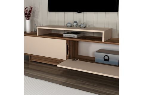 ARNETTİ GRASYAS DOLAPLI TV SEHPASI, LİDYA BEJ