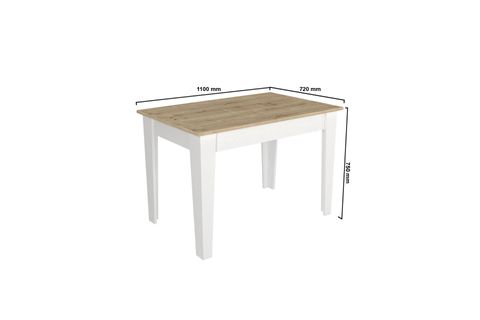 TATYOS GİZLİ BÖLMELİ MUTFAK MASASI, SAFİR, 110 CM