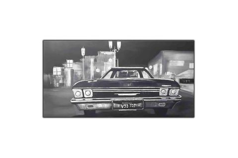 VİNTAGE CHEVROLET ORİJİNAL YAĞLI BOYA TABLO