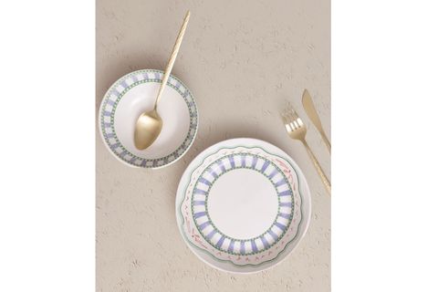 THE MİA SPRİNG YEMEK TABAĞI 6LI SET 20 CM