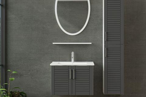 VERA BANYO DOLABI 65CM AS2K+1EA1R+ETJ+BOY BEYAZ ANTRASİT