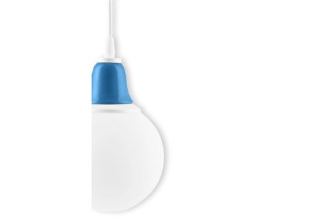 GLOP CAMLI SARKIT AVİZE, MAVİ SERAMİKLİ