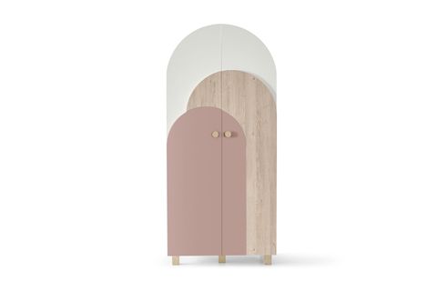 PETİTE ÇOCUK ODASI TAKIMI, PEMBE, 2 KAPAKLI