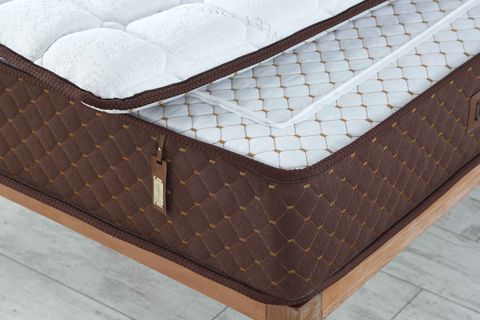 BEDCRAFT PASCHA VIP AQUA FERMUARLI PEDLİ FULL YAYLI TEK KİŞİLİK YATAK, 120X200