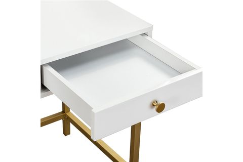 MATİLDA GOLD METAL ÇALIŞMA MASASI, BEYAZ
