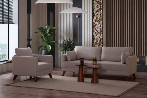 GLORİA KOLTUK TAKIMI, KREM