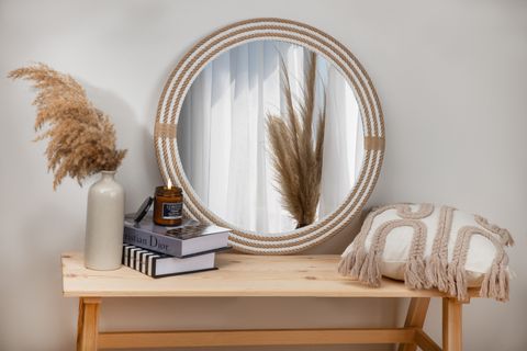 DFN WOOD VERA HALATLI AYNA, 100X100