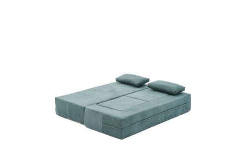 PİRGOS YATAKLI 2 PUFLU FULL SÜNGER KANEPE, YEŞİL