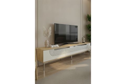 MEYRA TV SEHPASI, SAFİRMEŞE BEYAZ SİLVER, 180 CM, TSA1805DBS