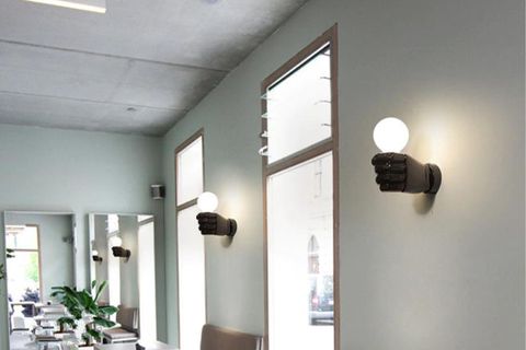 SOL EL DUVAR LAMBASI APLİK AYDINLATMA, SİYAH