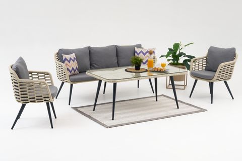 ARORA MİDİ RATTAN ÜÇLÜ BAHÇE OTURMA GRUBU