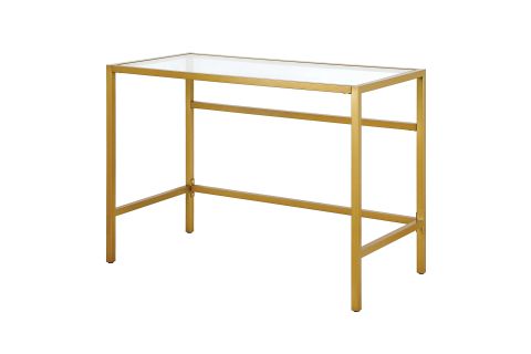 ELLA GOLD METAL CAM ÇALIŞMA MASASI