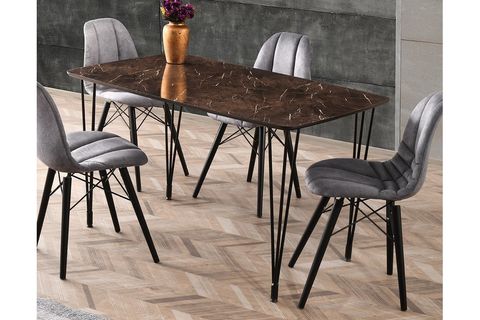 BURANO MASA MERMER SİYAH