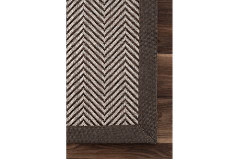 SİSALO BORDURE KREM KAHVE SİSAL HALI, KAHVE BORDÜR B3421D, 80X120