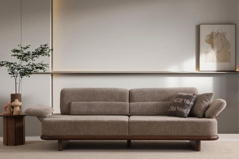 LUPE ÜÇLÜ KOLTUK, KAHVE