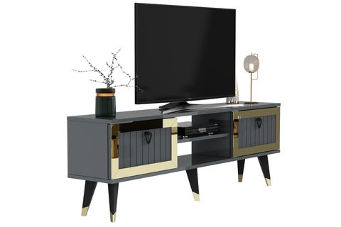 LİDYACT TV STANDI, ANTRASİT ALTIN