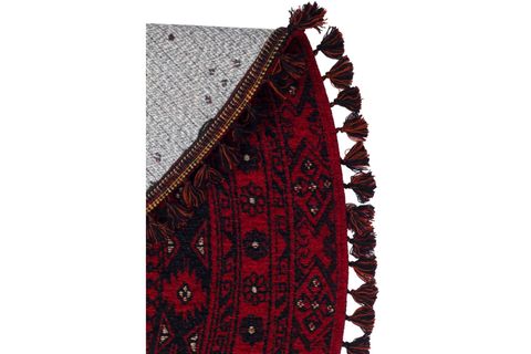 ZAGROS KIRMIZI 04 YUVARLAK ETNİK DESENLİ HALI, 120X120