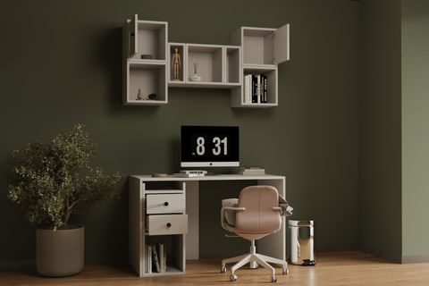 BK ÇALIŞMA MASASI, 2 KAPAK 2 ÇEKMECELİ