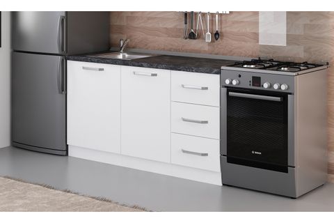 MİNAR 155 CM MUTFAK DOLABI BEYAZ 155-B1-ALT MODÜL