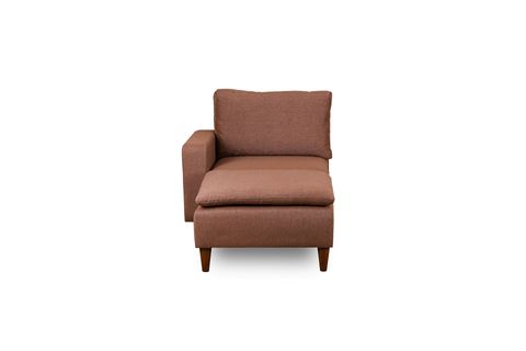 PAFU LUNGO KETEN MODÜLER DAYBED, AÇIK KAHVE