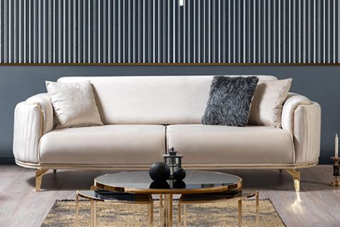 Üçlü Kanepe, Krem