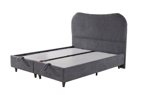 LUNA TREND BAZA VE BAŞLIK SETİ, GRİ, 150X200