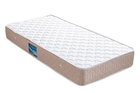 RETRO TEK KİŞİLİK BAZA BAŞLIK VE ORTHOSOFT YATAK SETİ, KAHVE, 100X200