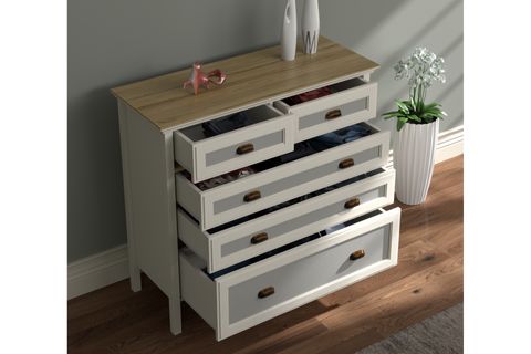 VALENA ŞİFONYER, 5 ÇEKMECELİ, 110 CM