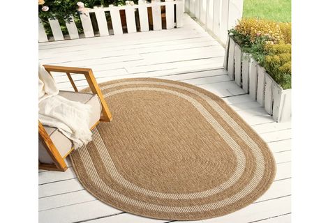 DİA ANTİBAKTERİYEL OVAL JÜT HALI, BEYAZ 668 160X230 CM
