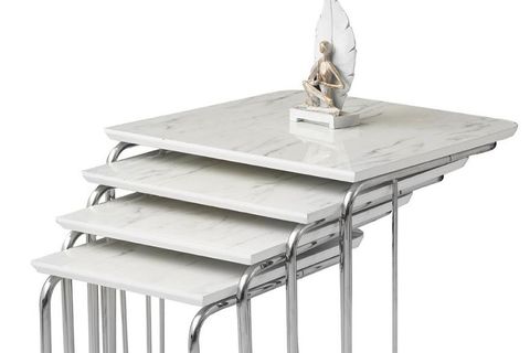 KONAK ZİGON SEHPA, KROM, MARMO