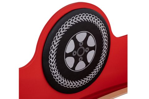 JEEP SÜPERLÜX LEDLİ ARABALI YATAK, KIRMIZI, 90X190