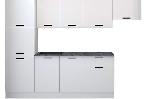 GÖCEK MELAMİN HAZIR MUTFAK DOLABI, BEYAZ, 280 CM