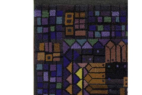 GEOMETRİC BASKILI DOKUMA TABAN HALI, 124 YNG, 60X120  CM