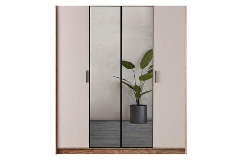 YAŞAM AYNALI GARDIROP, 4 KAPAKLI