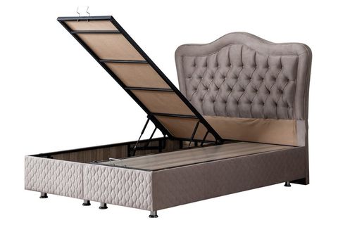 CAMELLİ NEW BAZA BAŞLIK VE YATAK SETİ, AÇIK KAHVERENGİ, 100X200