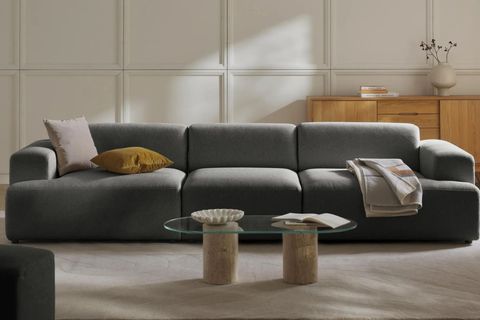 ELSA ÜÇLÜ KETEN KOLTUK, ANTRASİT