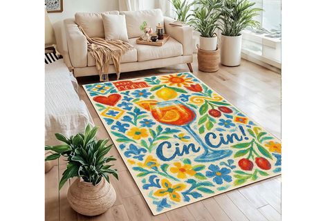 İTALYAN ESİNTİSİ LİMONCELLO BASKILI DOKUMA TABAN HALI, 306 YNG, 120X180 CM