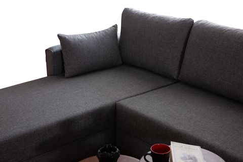 GLORİA KÖŞE KOLTUK, GRİ, SOL KÖŞE