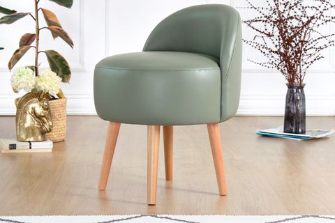 BURKS DERİ PUF, YEŞİL