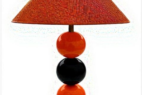 ZEN EL YAPIMI ABAJUR, TURUNCU