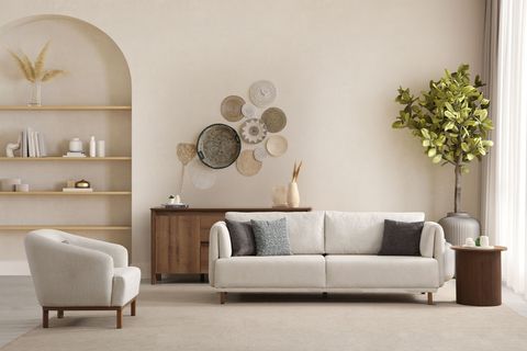 SENTO YATAKLI ÜÇLÜ KOLTUK, SHOWROOMDAN KUMAŞ DEĞİŞİMLİ