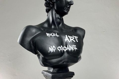 DAVID BUY ART NO COCAINE POP ART DEKORATİF ROMA YUNAN HEYKELLERİ