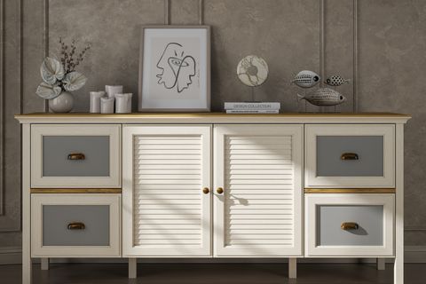 VALENA KONSOL ÇOK AMAÇLI DOLAP, 2 KAPAKLI 4 ÇEKMECELİ