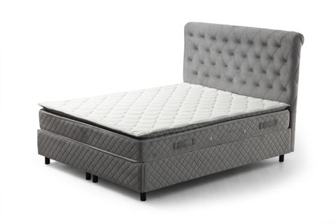 SONATA VASSİ ÇİFT KİŞİLİK BAZA+BAŞLIK+YATAK, GRİ, 120X200