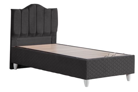 TREND BAZA BAŞLIK VE LETTO YATAK SETİ, ANTRASİT GRİ, 90X190