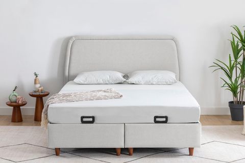 LUNA ARCHE BAZA VE BAŞLIK SETİ, AÇIK GRİ, 180X200